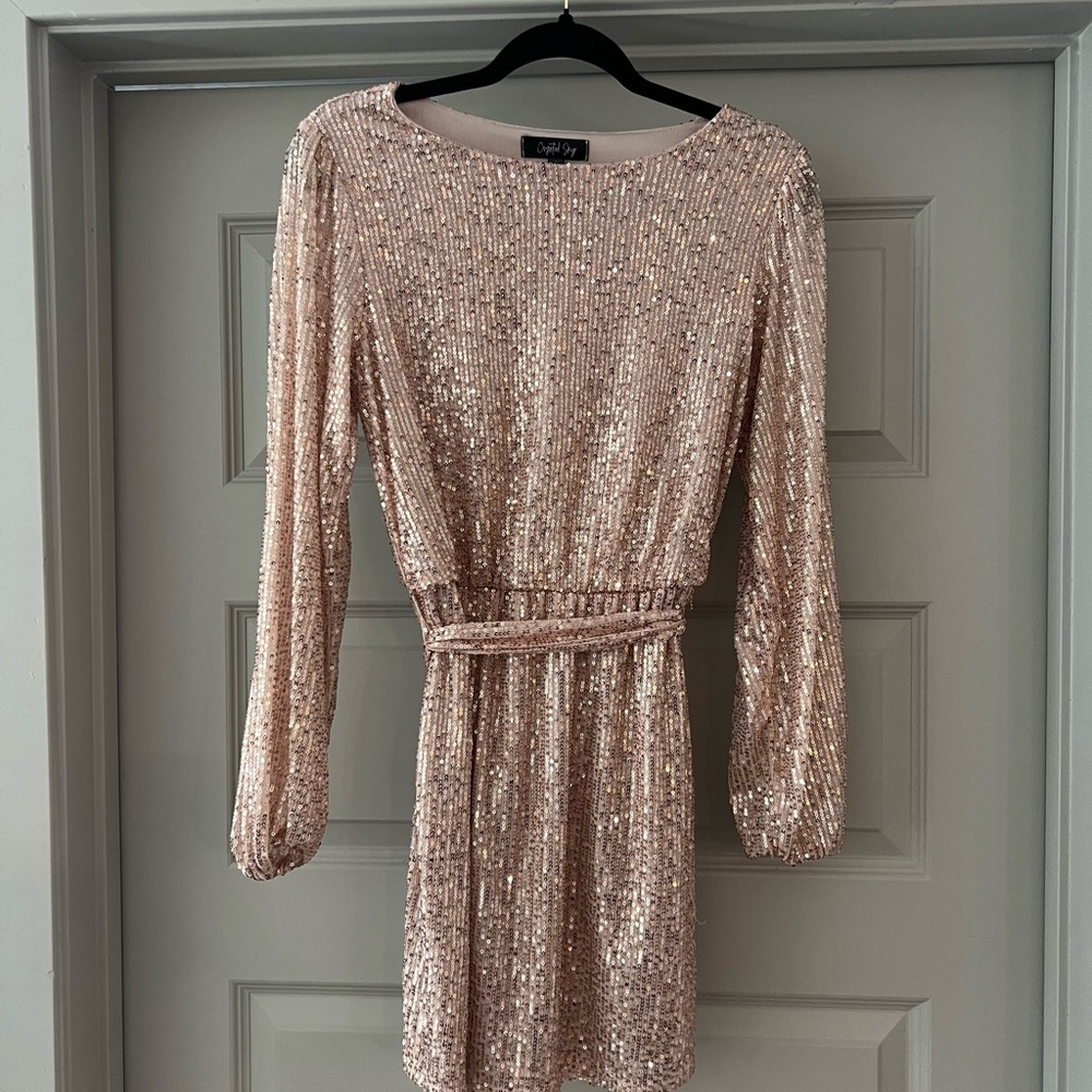 Pink Sequin Dress